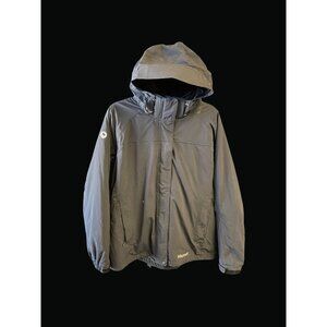 Marmot Black Hooded Waterproof Jacket XL Lightweight Outdoor Coat CLO1 R